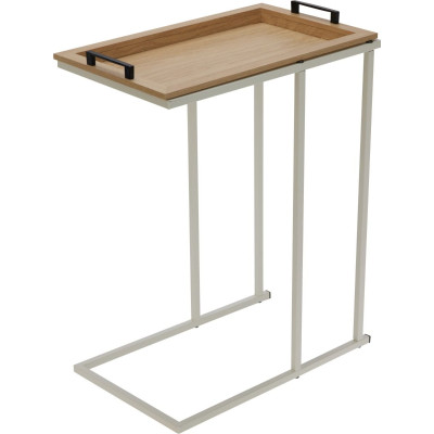 Bijzettafel met afneembaar blad - Wit