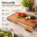 Ceruzo Acacia Houten Snijplank 38x25x2.5 cm - met Sapgroef en Handvaten Ceruzo Acacia Houten Snijplank 38x25x2.5 cm - met Sapgroef en Handvaten