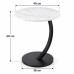 Ceruzo Bijzettafel - Wit Gemarmerd Blad - rond 40 cm - hoog 60 cm