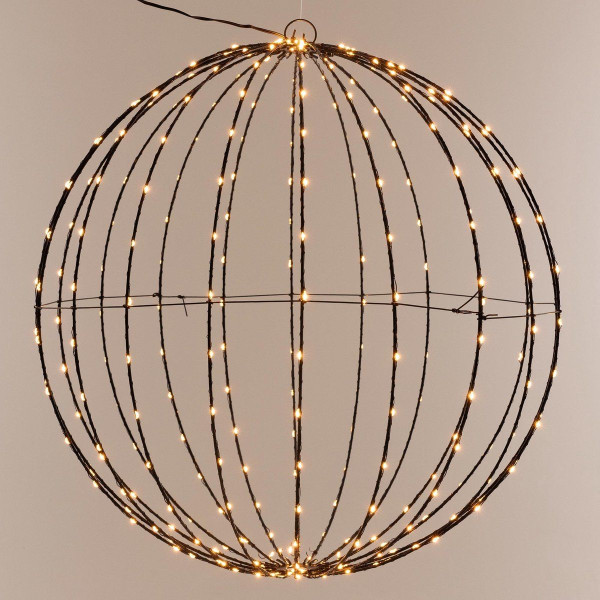 Ceruzo Lichtbol 320 led - Metaal - 50 cm - Kerstverlichting - met Timer - extra warm wit