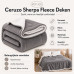 Ceruzo Sherpa Fleece Deken - 150x200 cm - Donker Grijs Ceruzo Sherpa Fleece Deken - 150x200 cm - Donker Grijs