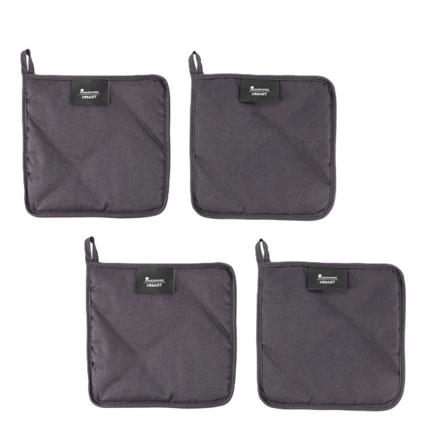 Masterpro Smart Pannenlappen - 4 stuks - Hittebestendig - Pannenonderzetter - 100% Katoen Masterpro Smart Pannenlappen - 4 stuks - Hittebestendig - Pannenonderzetter - 100% Katoen