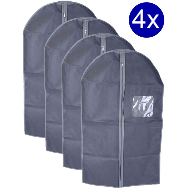4x Kledinghoes met rits - 60x100cm 4x Kledinghoes met rits - 60x100cm
