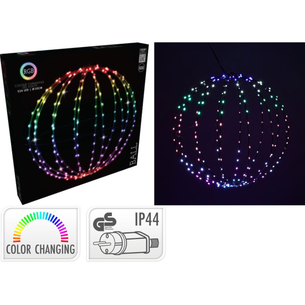 Lichtbol - Kerstverlichting - 50 cm - RGB Licht - 224 LED - Colour Changing Lichtbol - Kerstverlichting - 50 cm - RGB Licht - 224 LED - Colour Changing