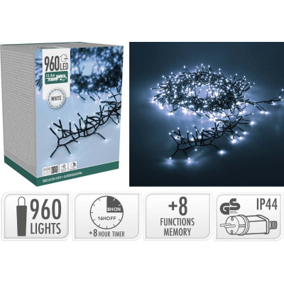 Treecluster Kerstboomverlichting - 960led - Wit