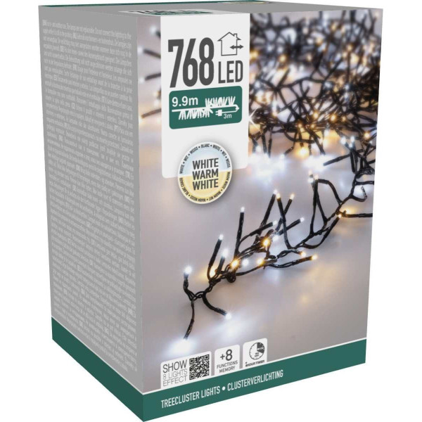 Treecluster Kerstboomverlichting - 768led - TwoTone