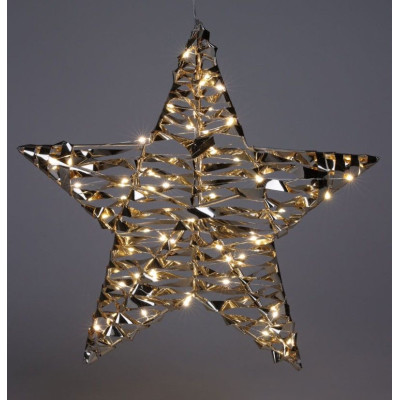 Verlichte Kerstster - Goud - 40 cm - 60 led Verlichte Kerstster - Goud - 40 cm - 60 led