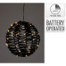 Verlichte Bal - Zwart - 25 cm - 60 led Verlichte Bal - Zwart - 25 cm - 60 led