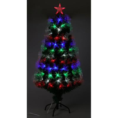 Kerstboom met Verlichting - Fiber Optic - 120 cm - Multicolor