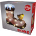 Kerstfiguur Acryl - Vogel op Laars - LED - 28cm Kerstfiguur Acryl - Vogel op Laars - LED - 28cm