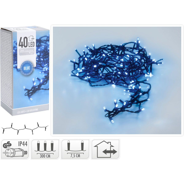 LED verlichting - 40 LED - 3 meter - blauw LED verlichting - 40 LED - 3 meter - blauw