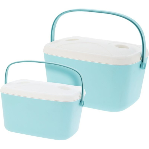 Koelboxen set - Lichtblauw - 30 en 15 Liter Koelboxen set - Lichtblauw - 30 en 15 Liter