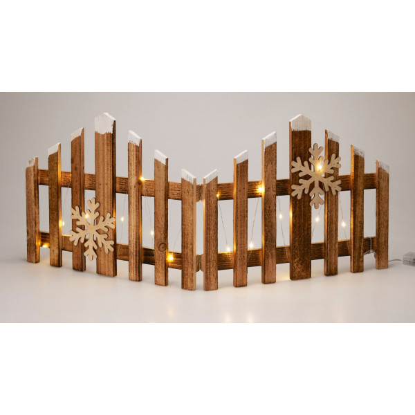 Kersthek 76cm - met led verlichting - hout Kersthek 76cm - met led verlichting - hout