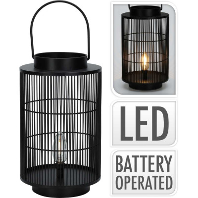 Lantaarn 30 cm - Led - Metaal