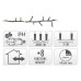 Microcluster - 1500 led - 30m - warm wit - Timer - Lichtfuncties - Geheugen - Buiten Microcluster - 1500 led - 30m - warm wit - Timer - Lichtfuncties - Geheugen - Buiten