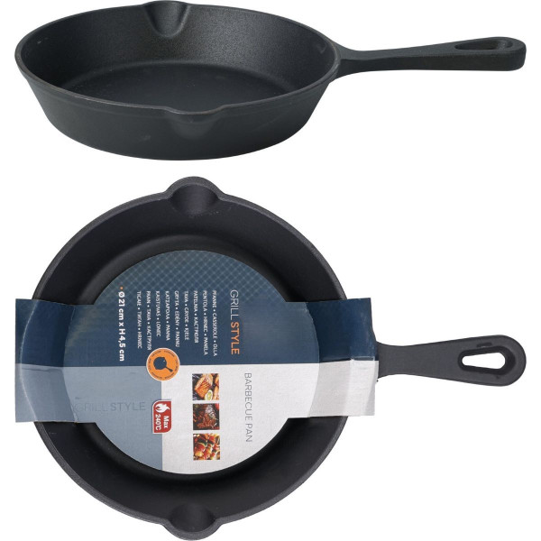 Koekenpan voor de BBQ - 21cm - Gietijzer Koekenpan voor de BBQ - 21cm - Gietijzer