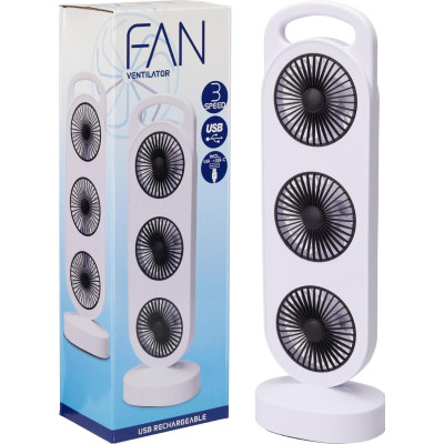 Tafelventilator - Kolom - Oplaadbaar - USB