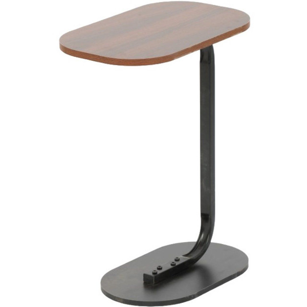 Ceruzo Bijzettafel - Bruin - Banktafel - Metaal met Hout - 45x28x60 cm Ceruzo Bijzettafel - Bruin - Banktafel - Metaal met Hout - 45x28x60 cm