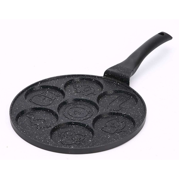 Ceruzo Pannenkoekenpan - 7 Vakken - Cartoon Pancakes Ceruzo Pannenkoekenpan - 7 Vakken - Cartoon Pancakes