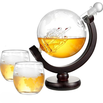 Ceruzo Whiskey Karaf - Globe Decanter