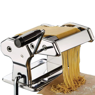 Ceruzo Pastamachine RVS - Spaghetti Machine - met Tafelgreep Ceruzo Pastamachine RVS - Spaghetti Machine - met Tafelgreep