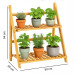 Ceruzo Plantenrek - Bamboe - 50x28x54 Ceruzo Plantenrek - Bamboe - 50x28x54