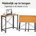 Ceruzo Wandtafel - 80x40x75 cm - Inklapbaar Tafelblad - Zwart Ceruzo Wandtafel - 80x40x75 cm - Inklapbaar Tafelblad - Zwart