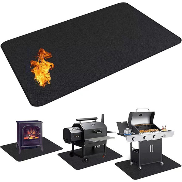 Ceruzo Hittebestendige Vloermat - 160x90 cm - voor BBQ - Buitenoven - Vuurschaal Ceruzo Hittebestendige Vloermat - 160x90 cm - voor BBQ - Buitenoven - Vuurschaal