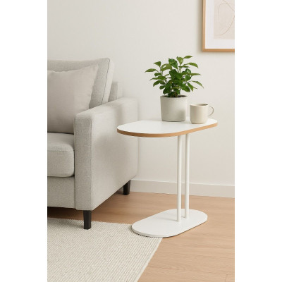 Ceruzo Bijzettafel - Wit - 58x34x60