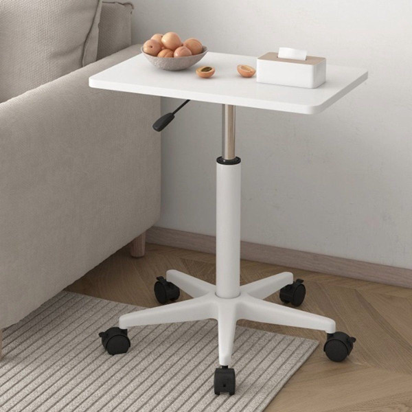 Ceruzo Bijzettafel - Hoogte Verstelbaar - Gasveer - Wit Ceruzo Bijzettafel - Hoogte Verstelbaar - Gasveer - Wit