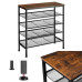 Ceruzo Schoenenrek - Hout - Metaal - 76x30x86 cm Ceruzo Schoenenrek - Hout - Metaal - 76x30x86 cm