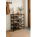 Ceruzo Schoenenrek - Hout - Metaal - 76x30x86 cm Ceruzo Schoenenrek - Hout - Metaal - 76x30x86 cm