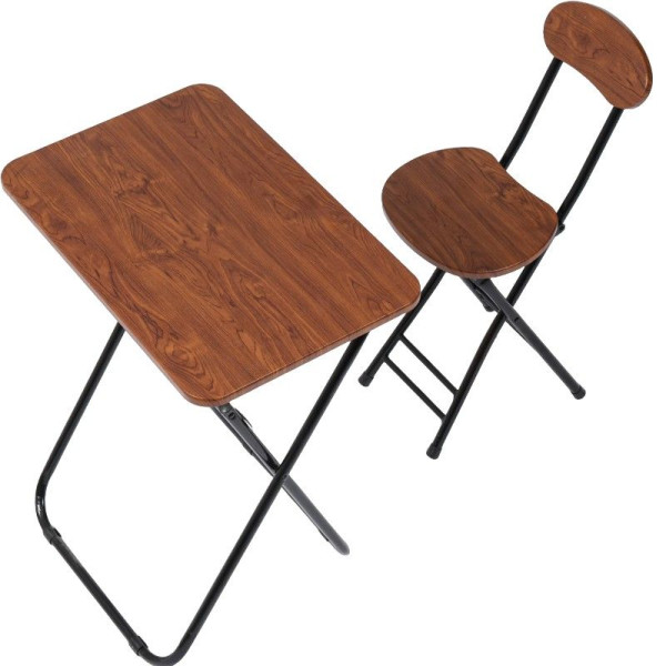 Ceruzo Klaptafel met Stoel - Bruin Ceruzo Klaptafel met Stoel - Bruin