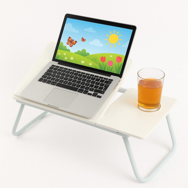 Ceruzo Bedtafel Verstelbaar - Wit - Laptoptafel - Ontbijttafel Ceruzo Bedtafel Verstelbaar - Wit - Laptoptafel - Ontbijttafel