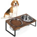 Ceruzo Dubbele Voerbak met Standaard - 40x20x16 cm Ceruzo Dubbele Voerbak met Standaard - 40x20x16 cm