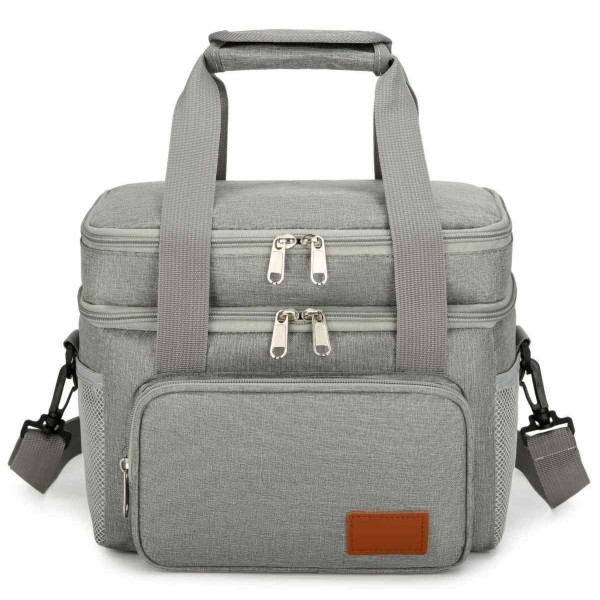 Ceruzo Geïsoleerde Koeltas - Lunchtas 14 Liter - Grijs