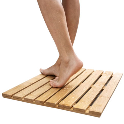 Ceruzo Douchemat - Antislip - Bamboe - 50 x 30 cm Ceruzo Douchemat - Antislip - Bamboe - 50 x 30 cm