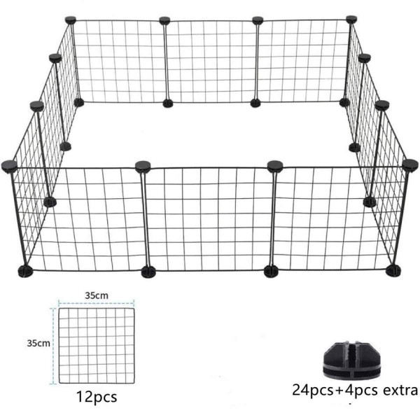 Ceruzo Dierenren voor Kleine Huisdieren - Moduleerbaar - 105x105cm Ceruzo Dierenren voor Kleine Huisdieren - Moduleerbaar - 105x105cm