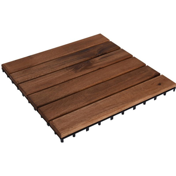 Houten Terrastegel - Acacia - 30x30cm - set van 4 - 0.36m2 Houten Terrastegel - Acacia - 30x30cm - set van 4 - 0.36m2
