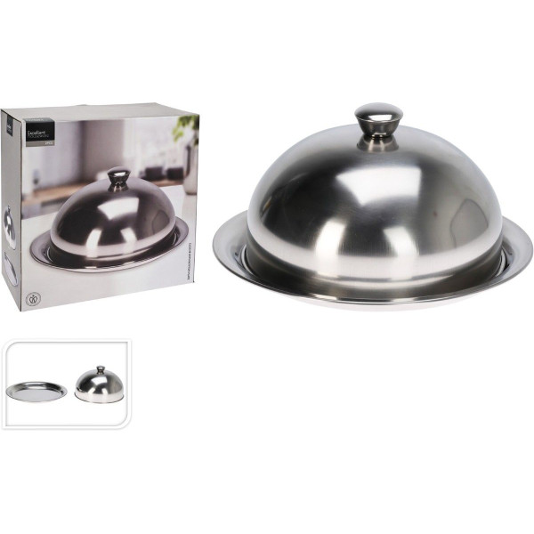 Stolp met Dienblad - RVS - 30cm Stolp met Dienblad - RVS - 30cm