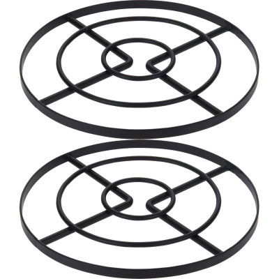 2x Pannenonderzetter - Ø 23 cm - Staal