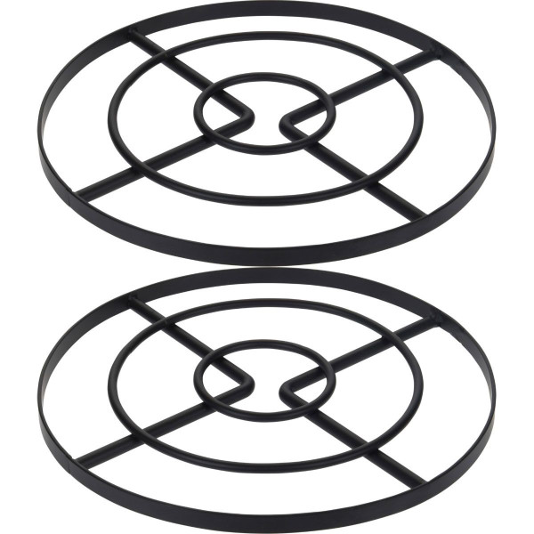 2x Pannenonderzetter - Ø 23 cm - Staal