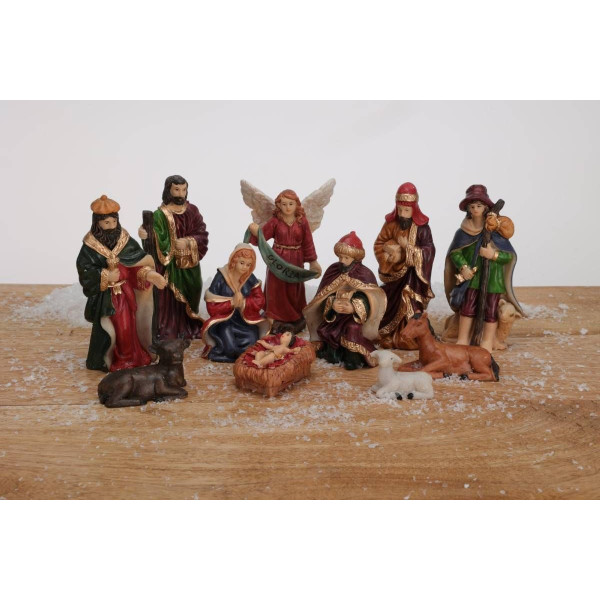 Kerststal Figuren - 11 stuks - 10 cm Kerststal Figuren - 11 stuks - 10 cm