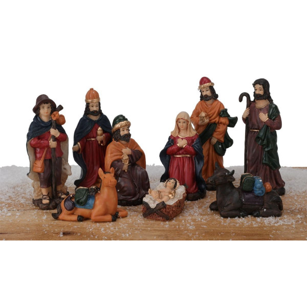 Kerststal Figuren - 9 stuks - 15 cm Kerststal Figuren - 9 stuks - 15 cm