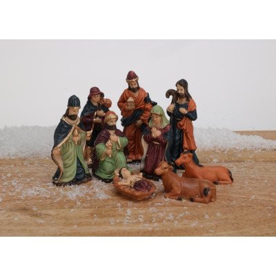 Kerststal Figuren - 9 stuks - 8 cm