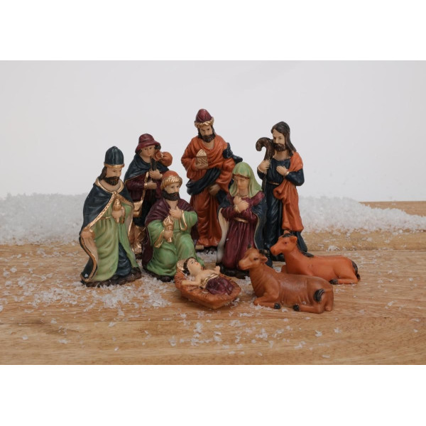 Kerststal Figuren - 9 stuks - 8 cm Kerststal Figuren - 9 stuks - 8 cm