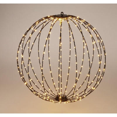 Lichtbol 320 led - Metaal - 50 cm - Kerstverlichting - met Timer - warm wit