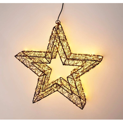 Verlichte Kerstster - 38cm - extra warm wit Verlichte Kerstster - 38cm - extra warm wit