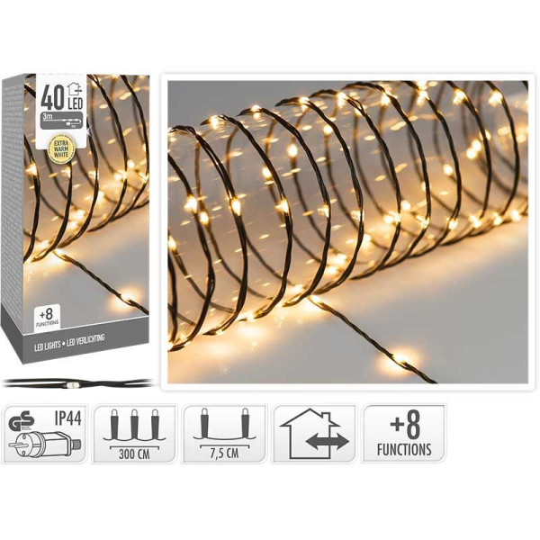 Soft Wire - 40 LED - extra warm wit Soft Wire - 40 LED - extra warm wit