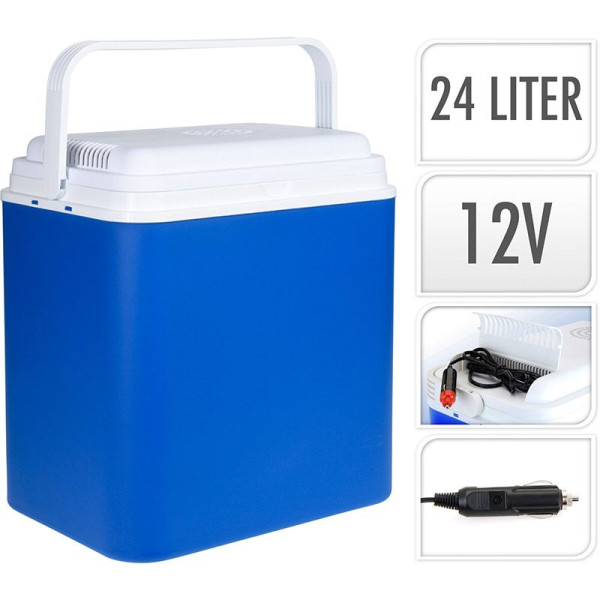 Koelbox - 12V - 24 liter - Blauw Koelbox - 12V - 24 liter - Blauw